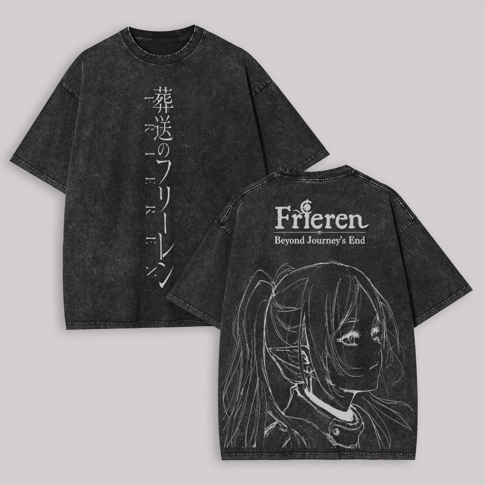 Frieren: Beyond Journey's End Printed Unisex Washed T-Shirt