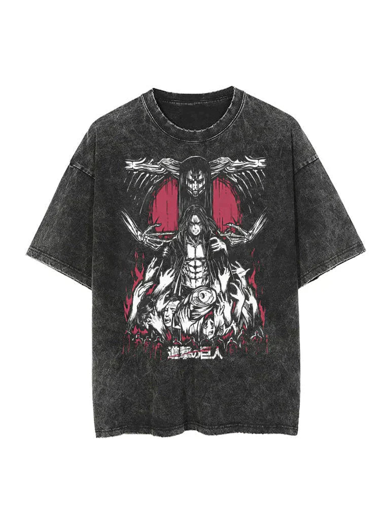 EREN UNLEASHED VINTAGE OVERSIZE TEE