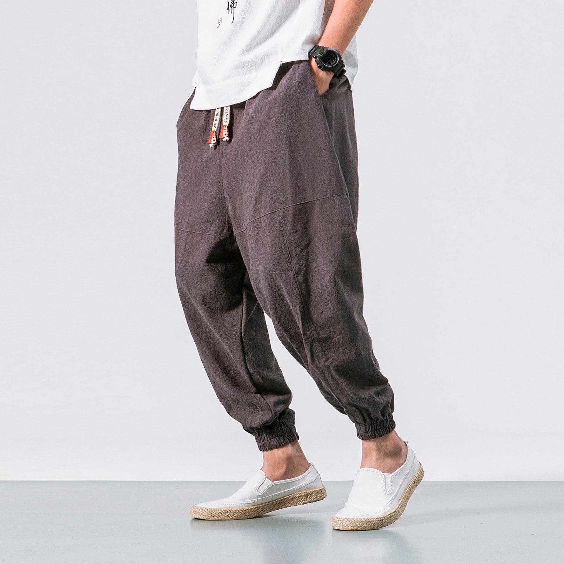 Kensei cotton harem pants